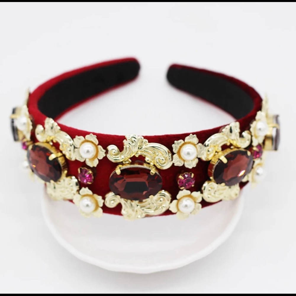 Burgandy/Red DOLCE STYLE HEADBAND 🌻